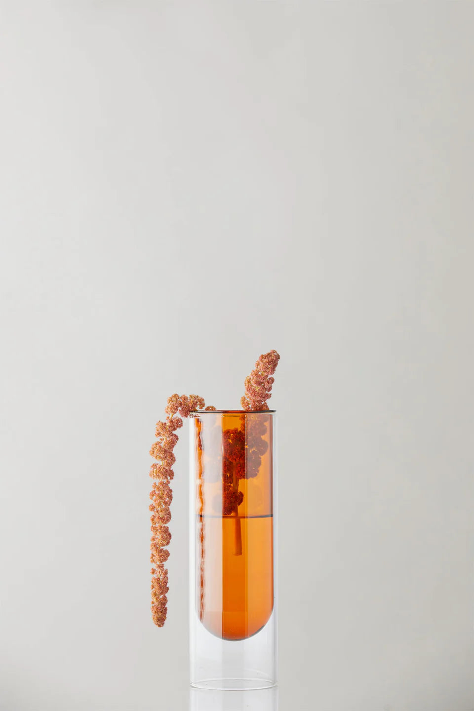 Flower tube amber - for små buketter