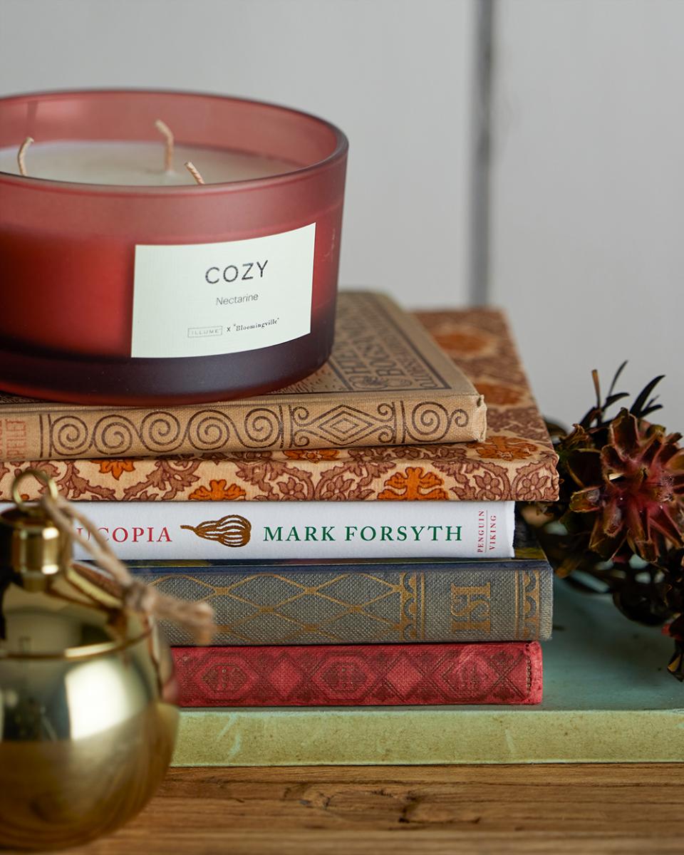 Cozy duftlys - nektarin og mørk plomme