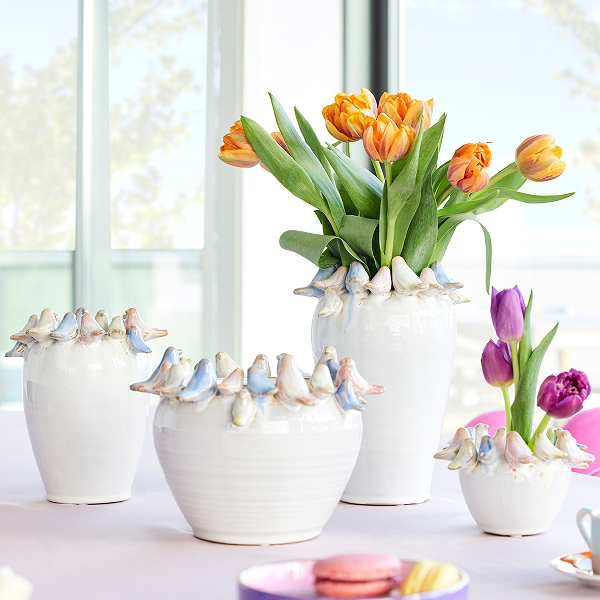 Vase med fugler - "Alvina"