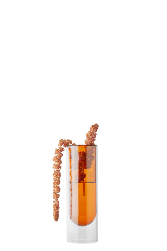 Flower tube amber - for små buketter