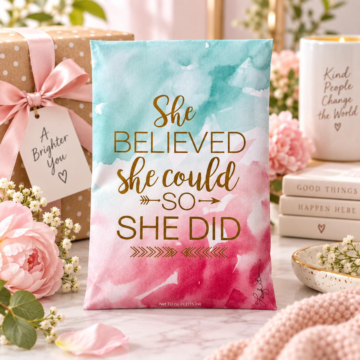 Duftpose “She believed she could so she did" - Peon og pasjonsfrukt