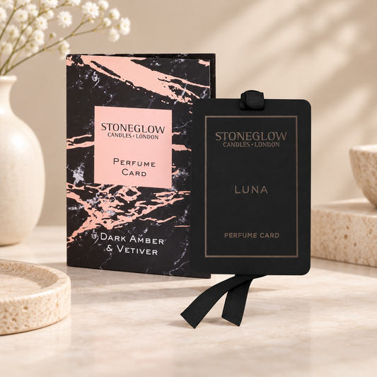 Duftkort Stoneglow - Dark amber & Vetiver