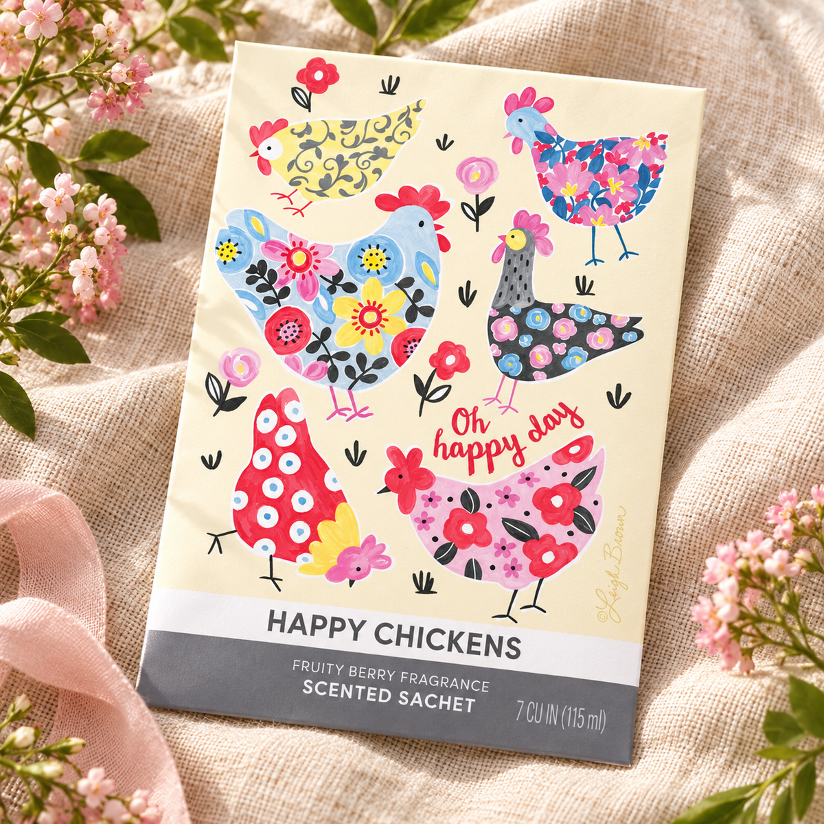 Duftpose “Happy chicken" - Kirsebær og plomme