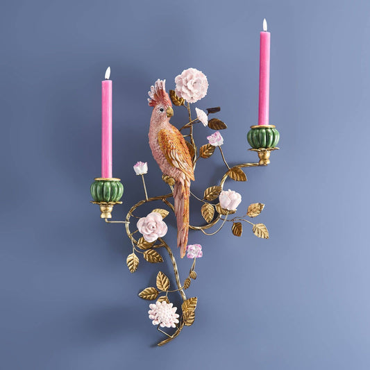 Vegglysestake - Papegøyen "Solina"